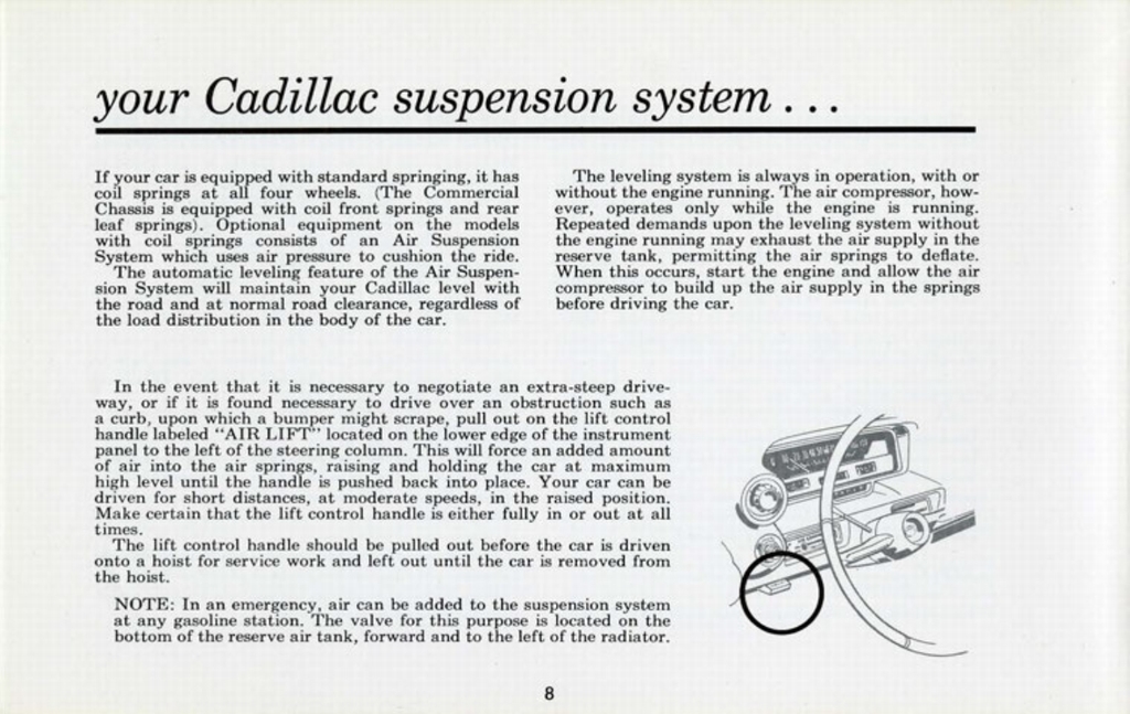 1960 Cadillac Owners Manual Page 16